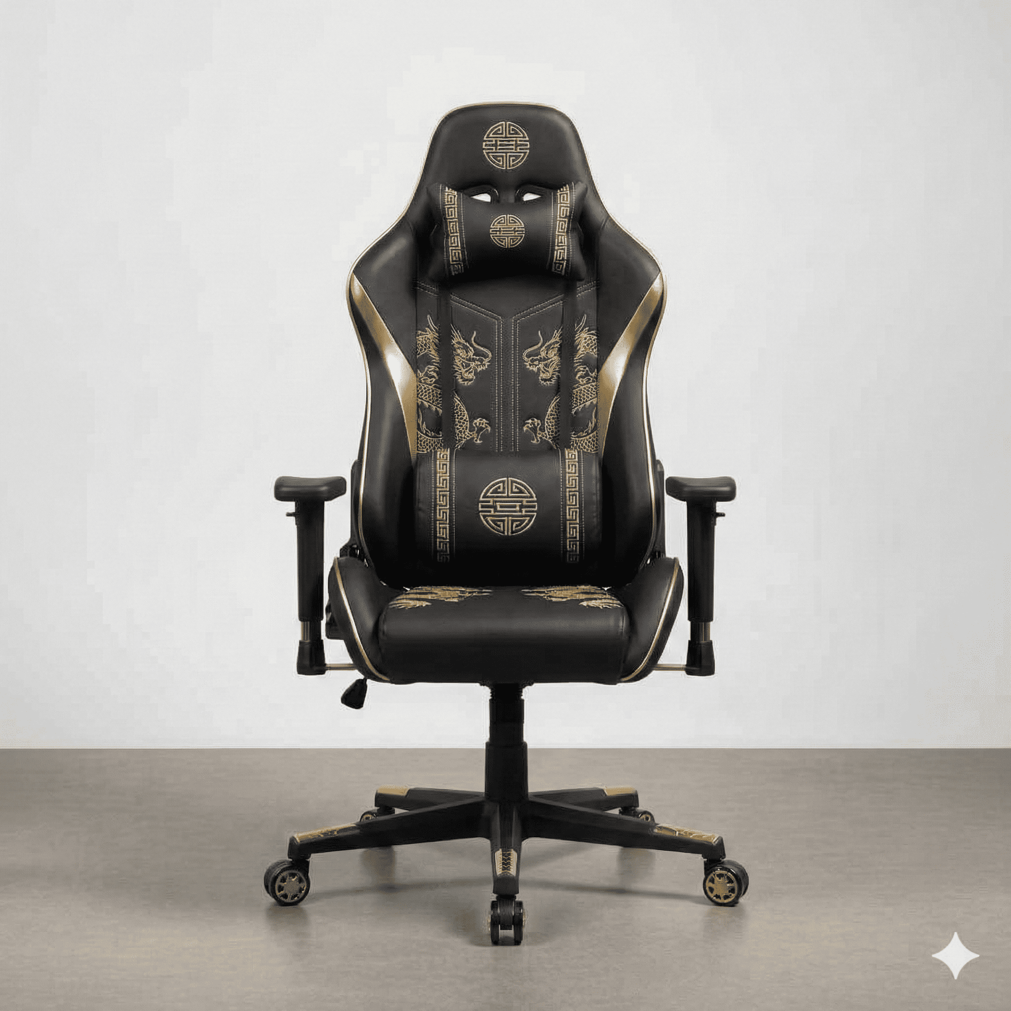 Chaise Forgex noir & doré - Image 5